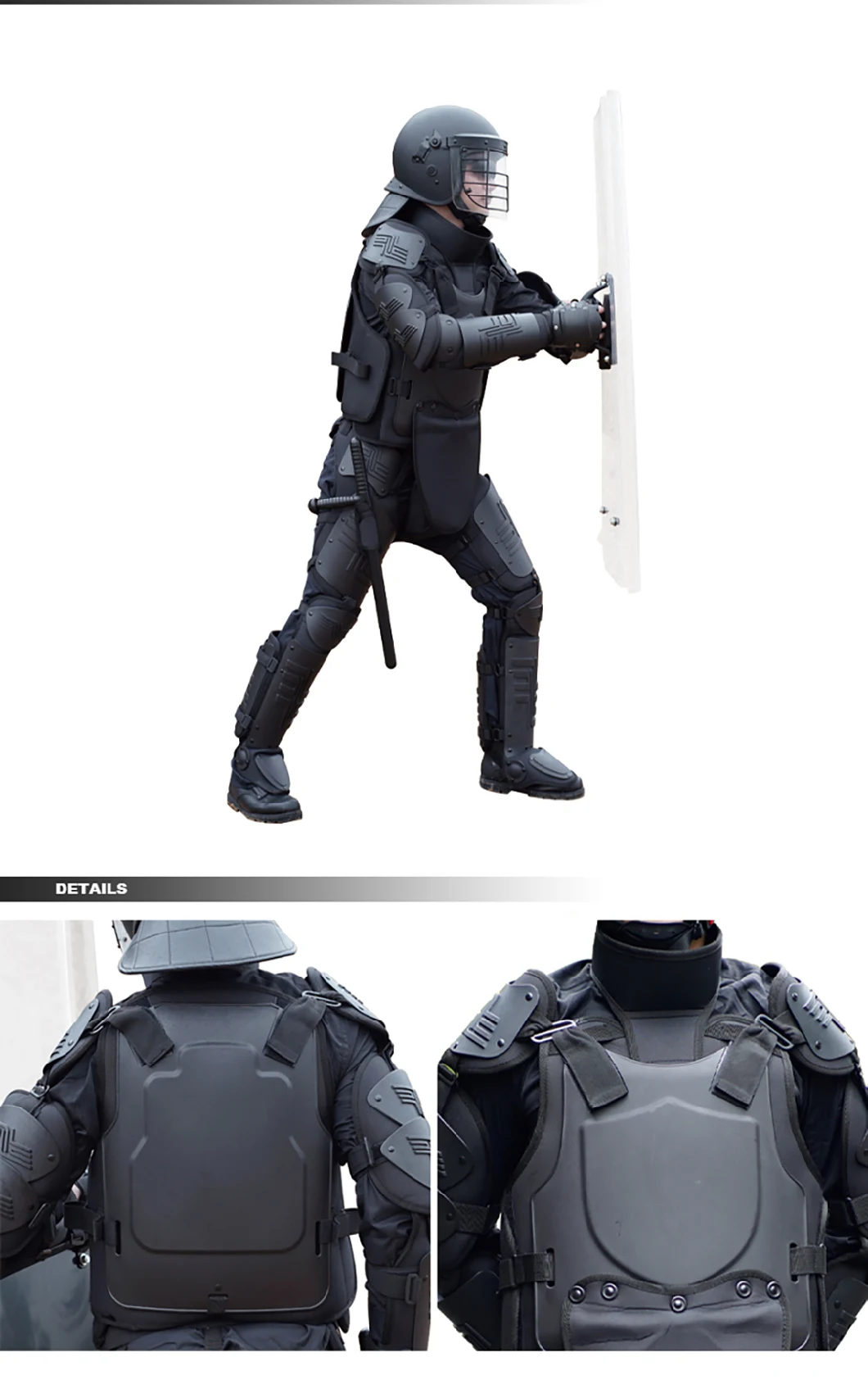 High Impact Anti Riot Suit Police Full Body Armor