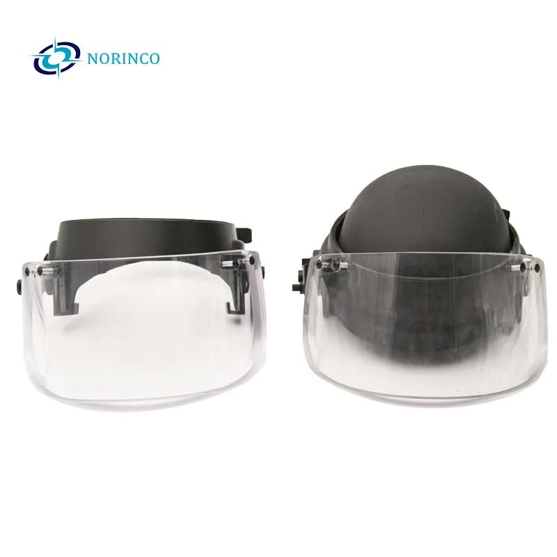High Quality Bulletproof Face Shield Aramid PE Bullet Proof Face Visor Ballistic Face Shield for Helmet