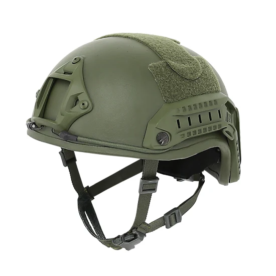 Double sécurité équipement de sécurité vert Police confortable niveau Iiia casque pare-balles casque balistique rapide