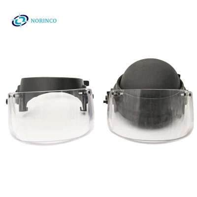 Bouclier facial pare-balles de haute qualité aramide PE pare-balles visière faciale balistique pour casque